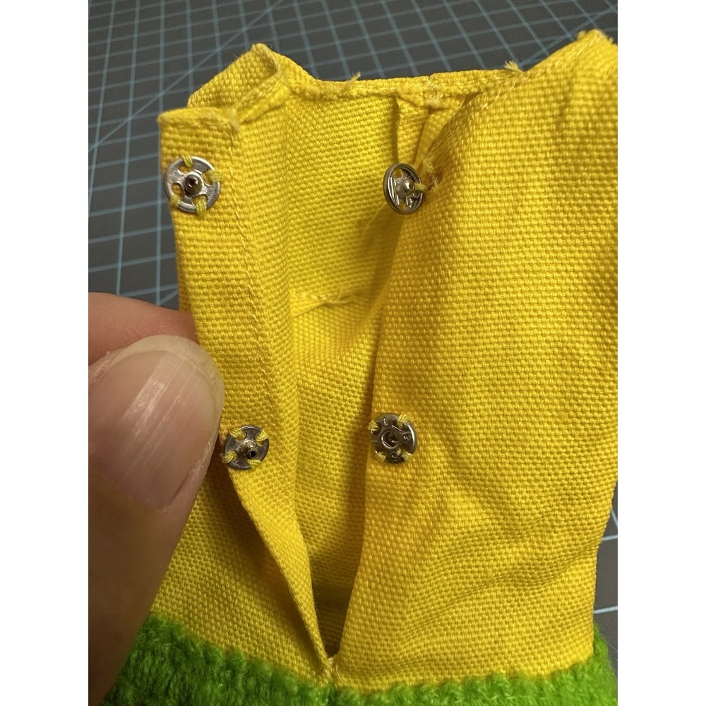 Vintage 1970 Barbie Fashion #1454 Loop Scoop Yellow Dress- RARE - Picture 3 of 5
